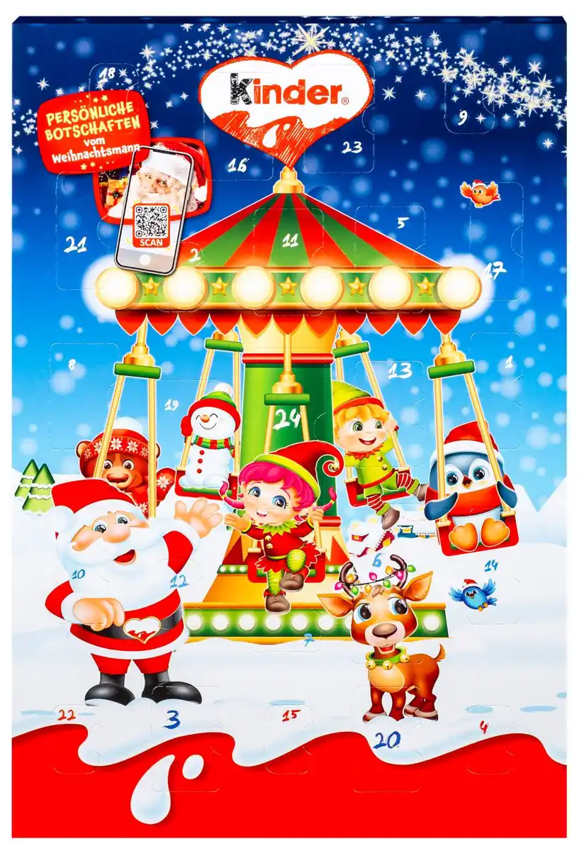 Bild 1 von KINDER Adventskalender Mini-Mix, 151-g-Packg.