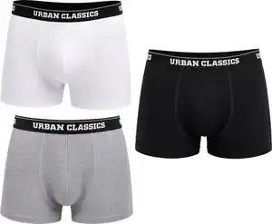 URBAN CLASSICS Herren-Retro-Boxershorts, 3-St.-Packg.