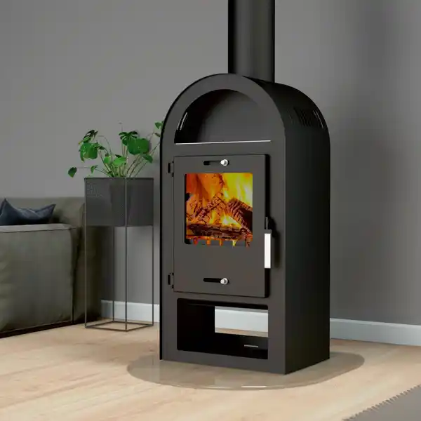 Bild 2 von ACCENTE Kaminofen Magna 3.0 UNI-1963 3.0 Stahl Schwarz 7 kW
