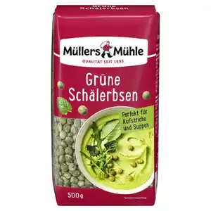 MÜLLER'S MÜHLE Hülsenfrüchte 500 g, Grüne Schälerbsen