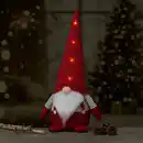 Bild 3 von OBI Weihnachtsdeko Wichtel Rot Beleuchtet Polyestermütze 55 cm