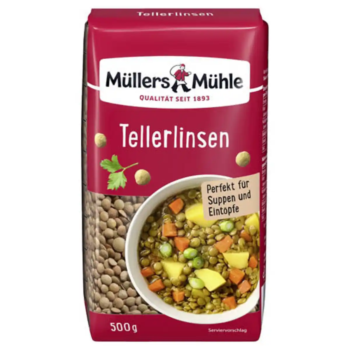 Bild 1 von MÜLLER'S MÜHLE Hülsenfrüchte 500 g, Tellerlinse