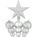 Bild 1 von OBI Weihnachtskugeln 63-Teilig Silber Kunststoff