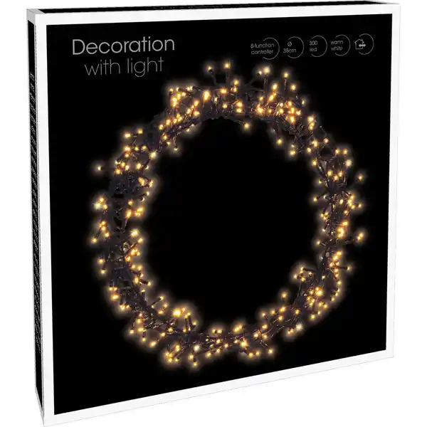 Bild 3 von Deko-Ring mit 300 LEDs Warmweiß Ø 38 cm