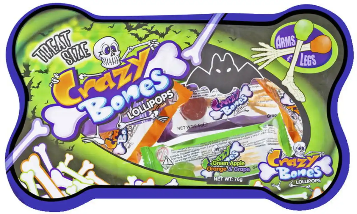 Bild 1 von CRAZY BONES Lollipops, 76-g-Packg.