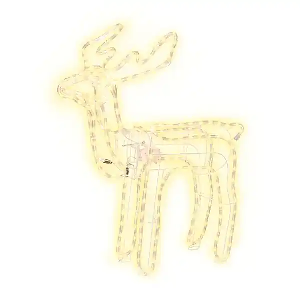 Bild 2 von OBI LED-Figur Rentier 216 Warmweiß Beweglich Timer