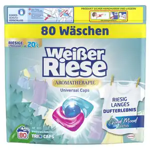 WEISSER RIESE Waschmittel XXL, Universal Caps Lotus