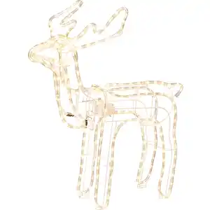OBI LED-Figur Rentier 216 Warmweiß Beweglich Timer