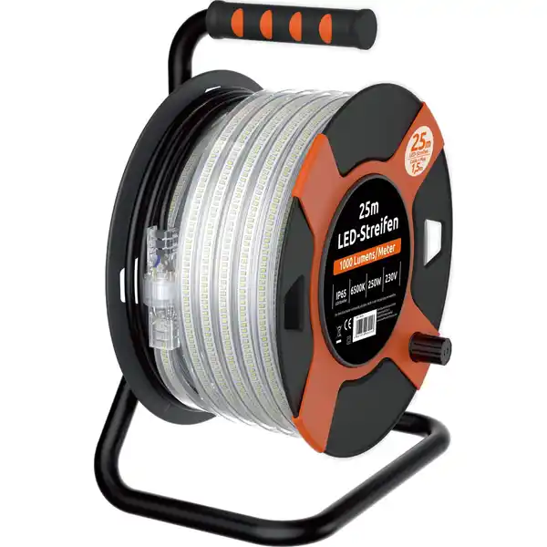 Bild 2 von Kabeltrommel mit 25 m Lichtband 6.500 K IP65