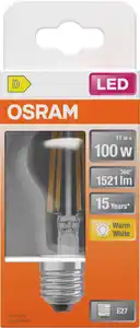 OSRAM LED-Filament-Birne E27 klar 11 W, 1.521 lm, 2.700 K