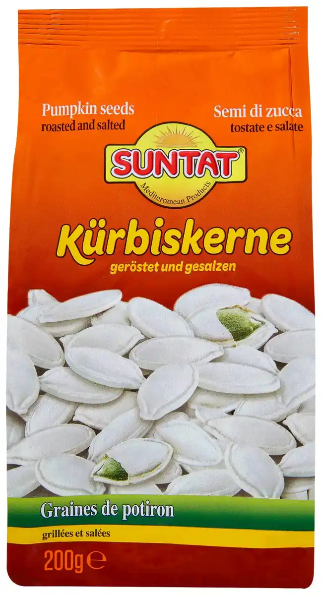 Bild 1 von SUNTAT Kürbiskerne, 200-g-Packg.