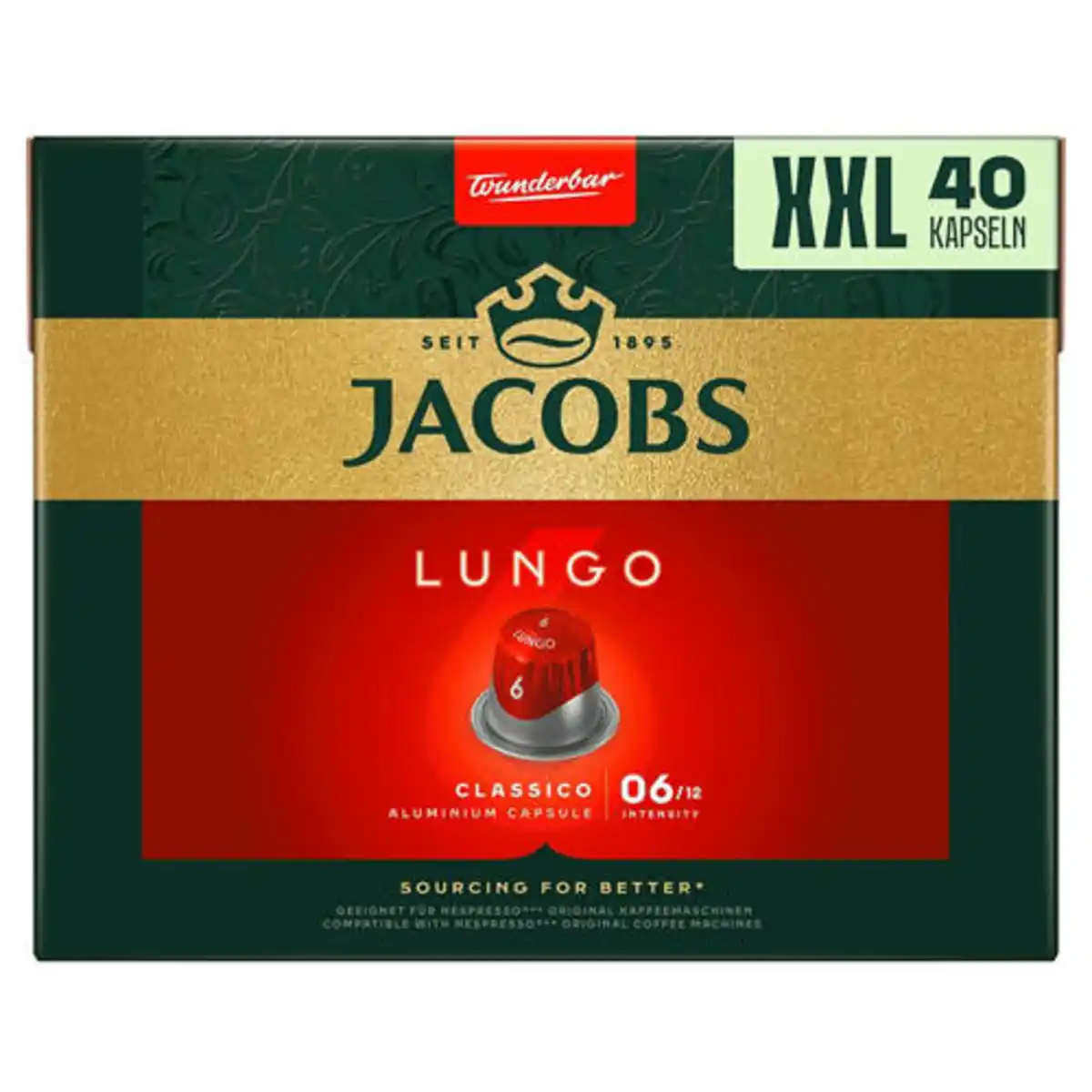 Bild 1 von JACOBS Kaffeekapseln 208 g, Lungo Classico