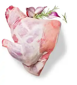Lamm-Vorderviertel mit Knochen vom Salzwiesenlamm, 100 g