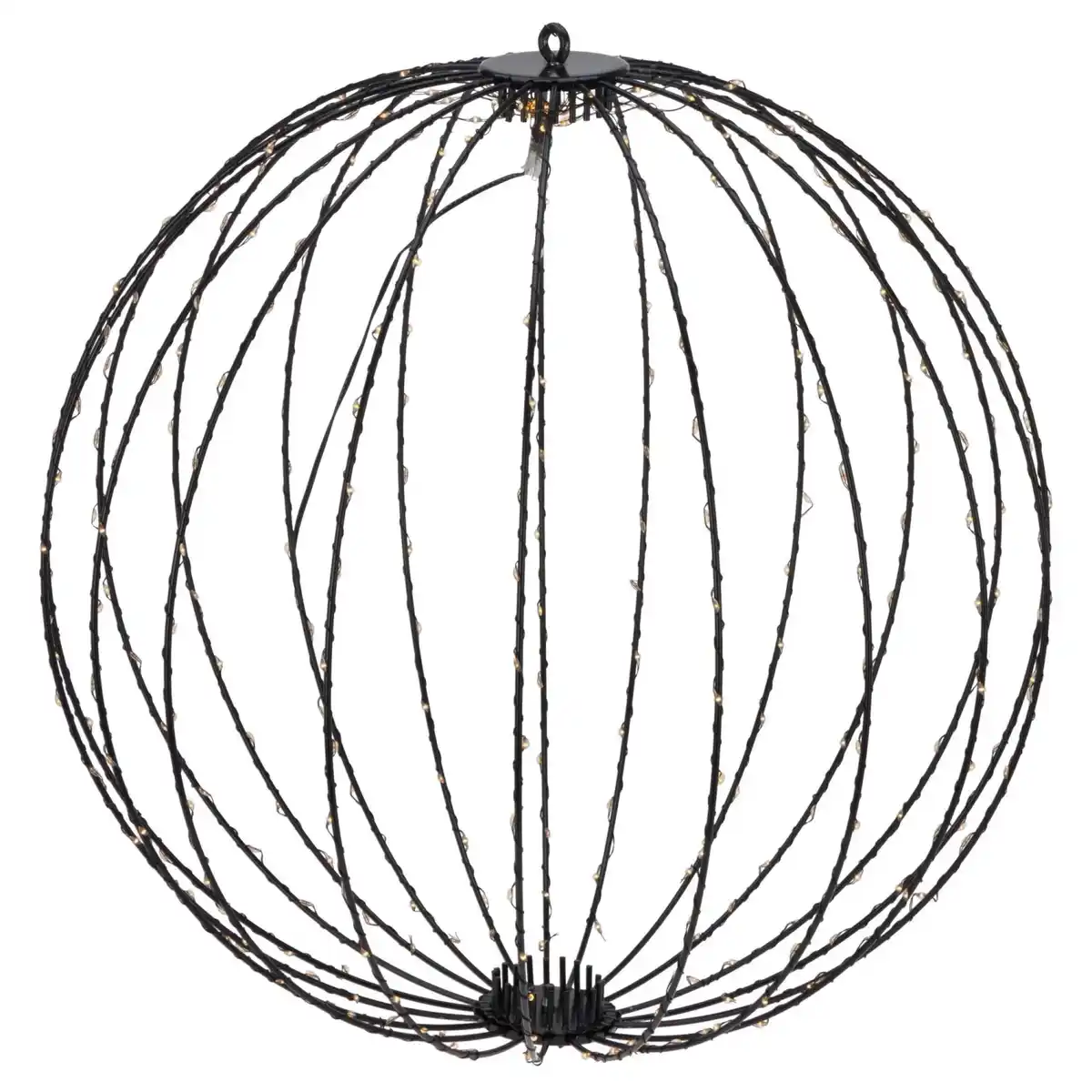 Bild 1 von Metallkugel Faltbar mit 240 warmweißen LEDs Ø 40 cm Schwarz