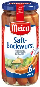 MEICA Saft-Bockwurst oder Geflügel-Würstchen, 6 St. = 380-g-Glas