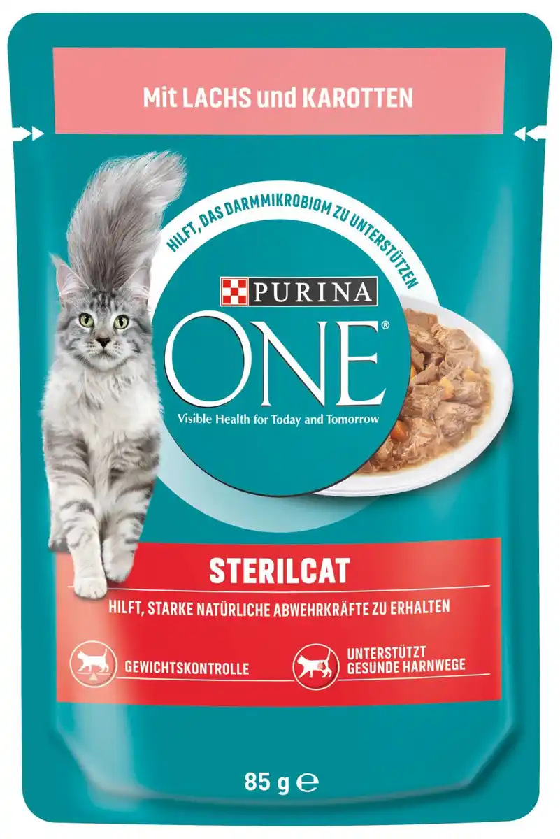 Bild 1 von PURINA ONE Katzennassfutter, 85-g-Beutel