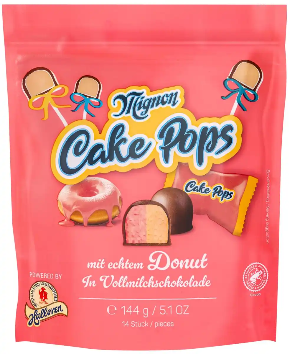 Bild 1 von HALLOREN Mignon Cake Pops, 14 St. = 144-g-Packg.