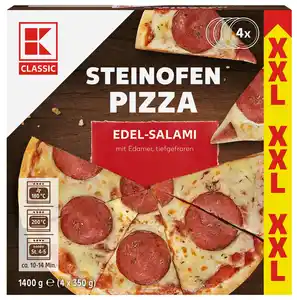 K-CLASSIC Steinofen-Pizza XXL, 4 St. = 1400-g-Packg.