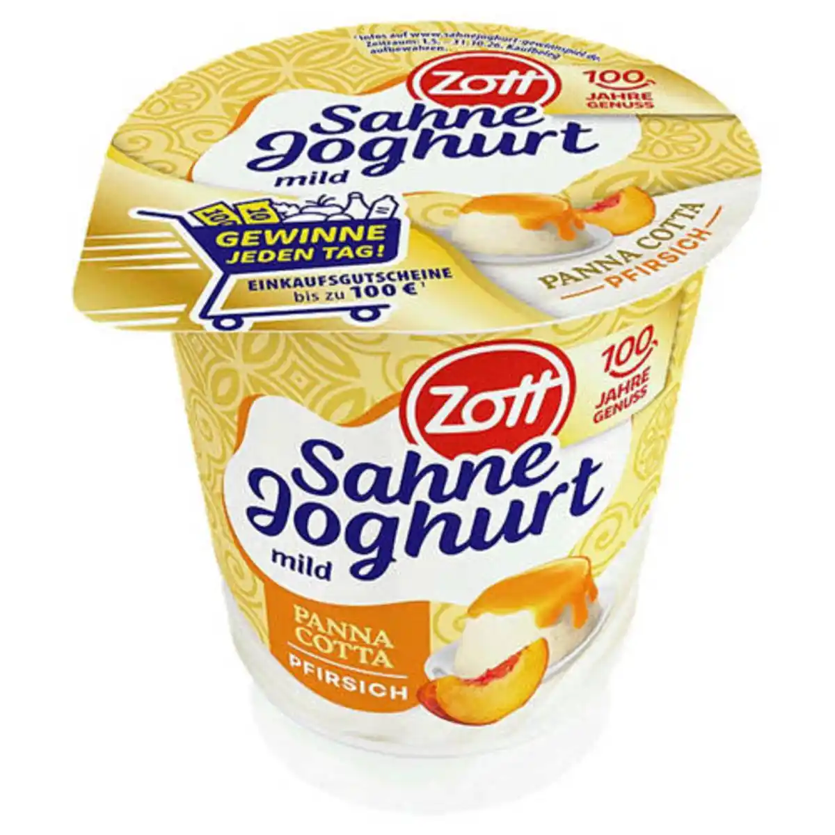 Bild 1 von ZOTT Sahnejoghurt Panna Cotta 140 g, Pfirsich