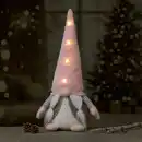 Bild 3 von OBI Weihnachtswichtel LED Deko Rosa Stoff 55 cm Beleuchtet