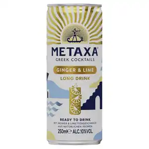METAXA Mixgetränk Dose 250 ml, Ginger & Lime