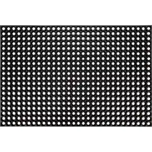 Gummiringmatte Schwarz 80 cm x 120 cm