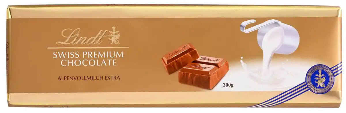 Bild 1 von LINDT Alpenvollmilch extra, 300-g-Tafel