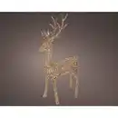 Bild 2 von Lumineo LED Rentier Figur 180 cm Goldfarben Dimmbar
