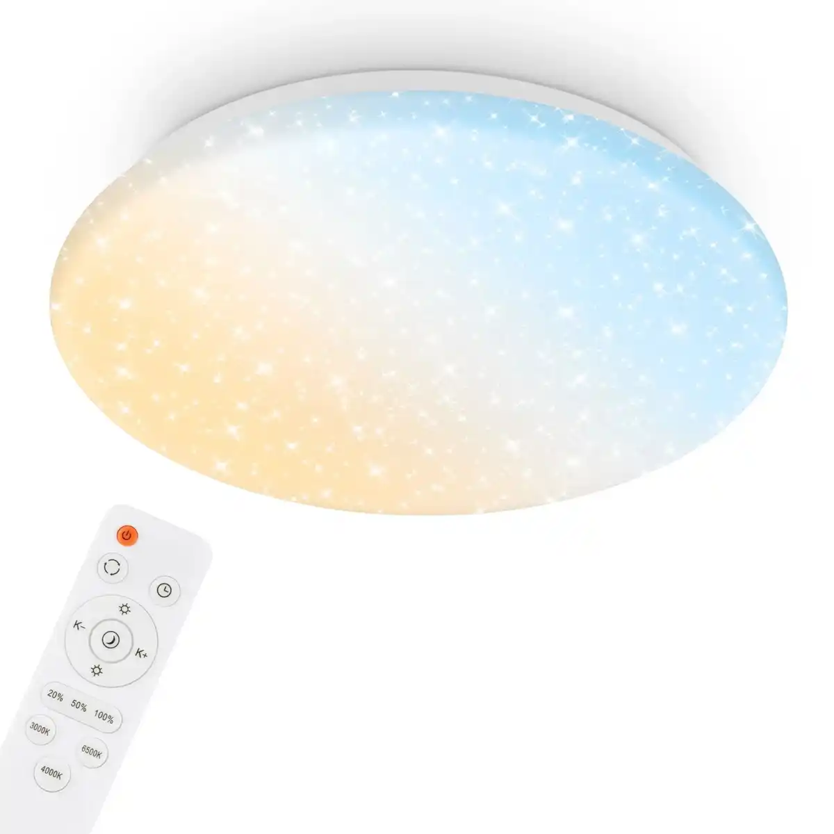 Bild 1 von Brilo LED-Deckenleuchte Verb Sternenhimmel Dimmbar Weiß Ø 28 cm