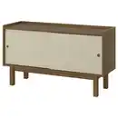 Bild 1 von FÖRSÄLJARE Sideboard, dunkelbeige Holz/hellbeige, 140x46x78 cm