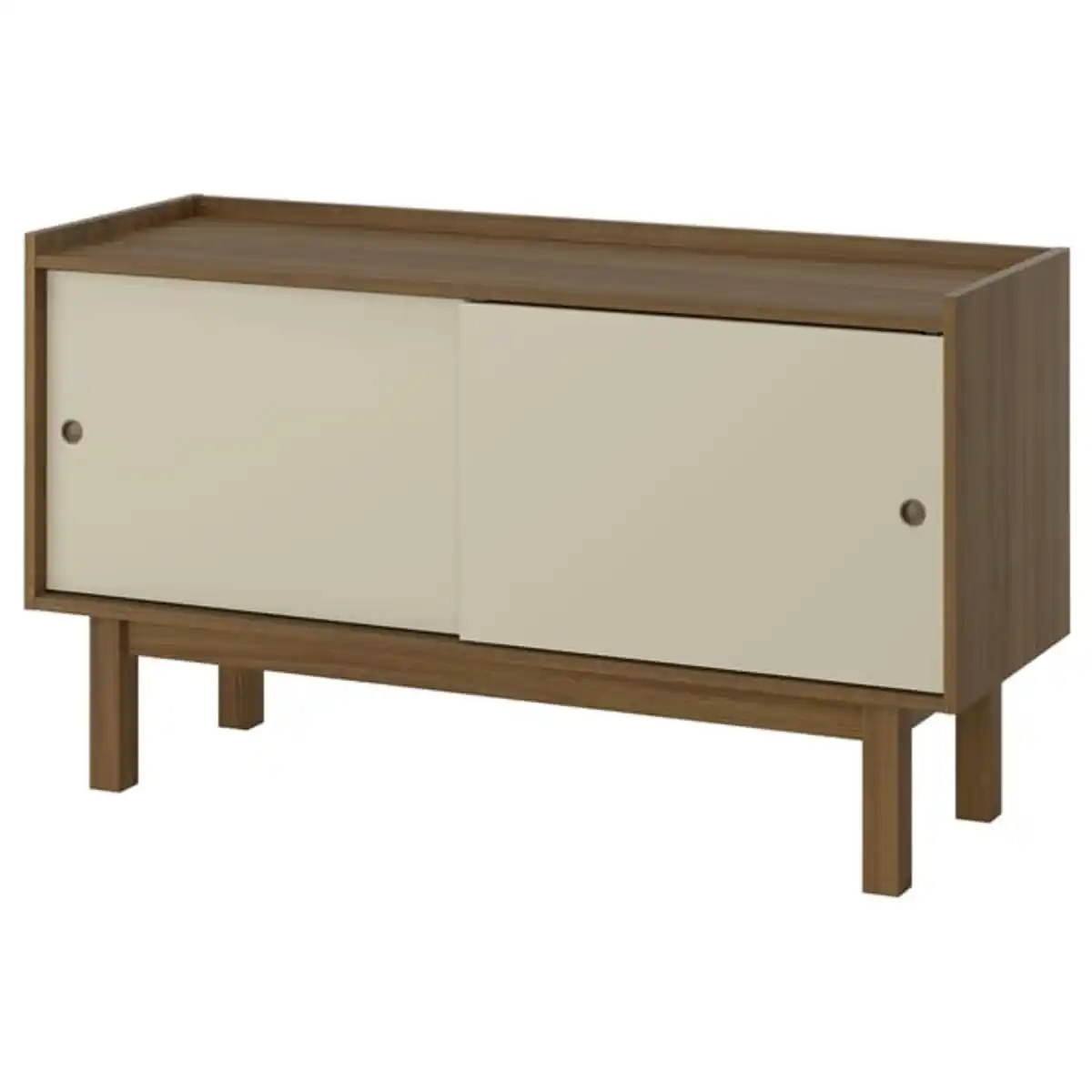 Bild 1 von FÖRSÄLJARE Sideboard, dunkelbeige Holz/hellbeige, 140x46x78 cm