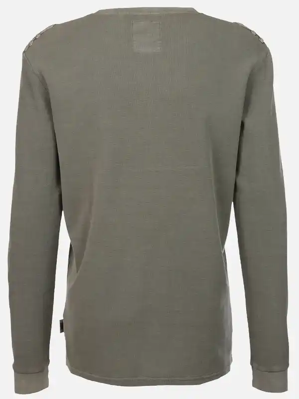 Bild 2 von Herren Henleyhirt mit aufgesetzter Brusttasche Grau