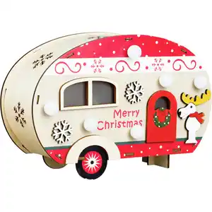 LED-Wohnwagen mit Weihnachtsmotiv