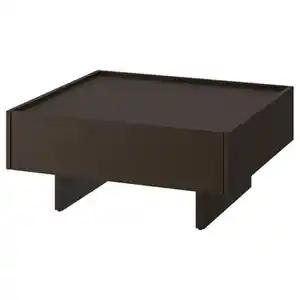 TRANERED Couchtisch, dunkelbraun, 90x90 cm