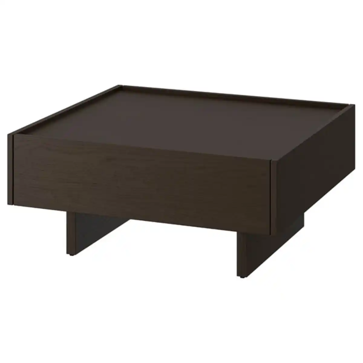 Bild 1 von TRANERED Couchtisch, dunkelbraun, 90x90 cm