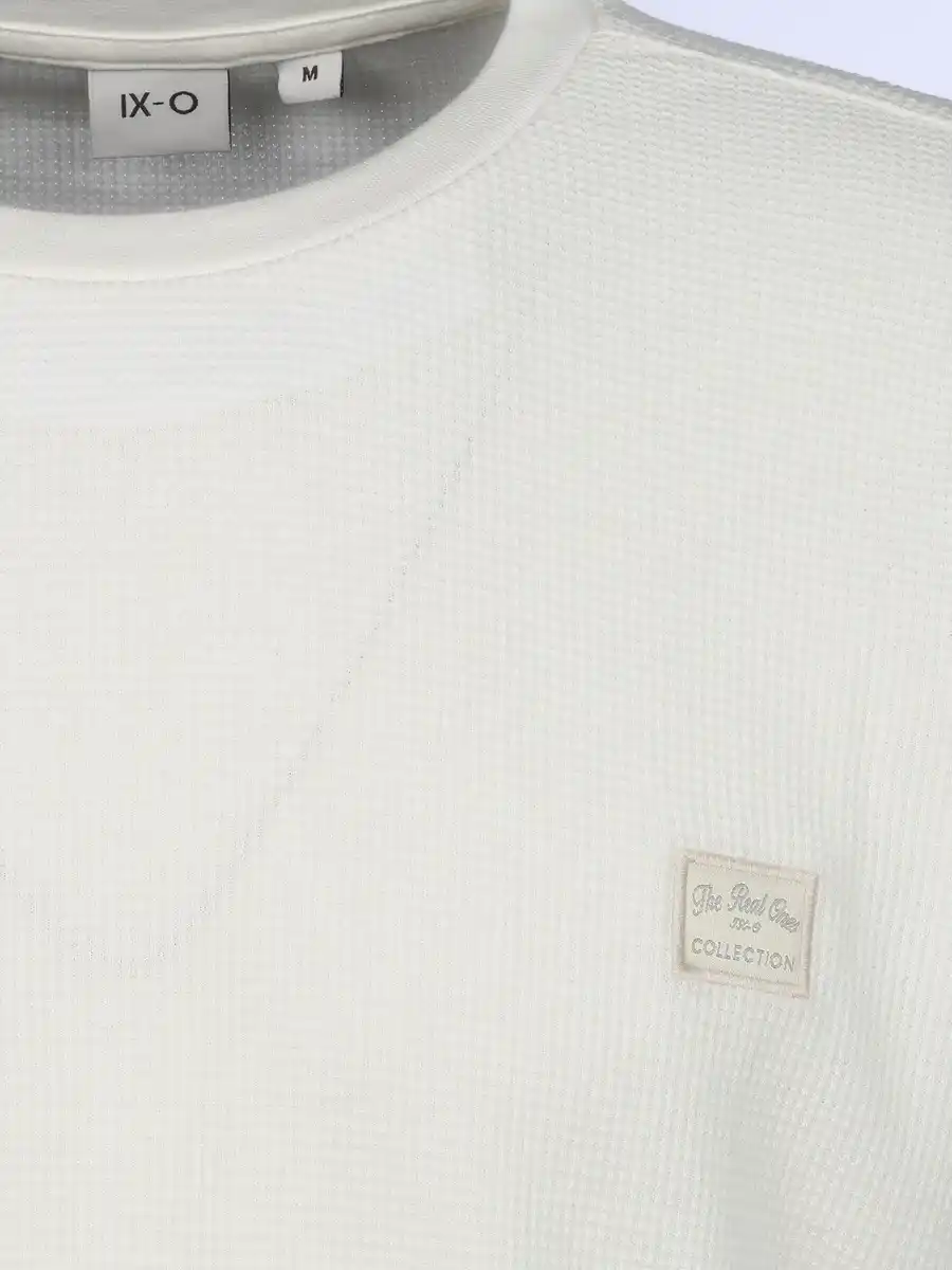 Bild 3 von Herren Longsleeve mit Struktur Weiß
