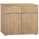 Bild 1 von Rauch Möbel Kommode Rauch Alabama, Sonoma Eiche, Holzwerkstoff, 2 Schubladen, 80x81x42 cm, Blauer Engel, Goldenes M, BQ - Bündnis für Qualität, Made in Germany, in verschiedenen Größen erhältl