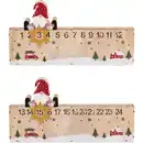 Bild 1 von LED-Weihnachtskalender aus Holz 40 x 3,5 x 21 cm