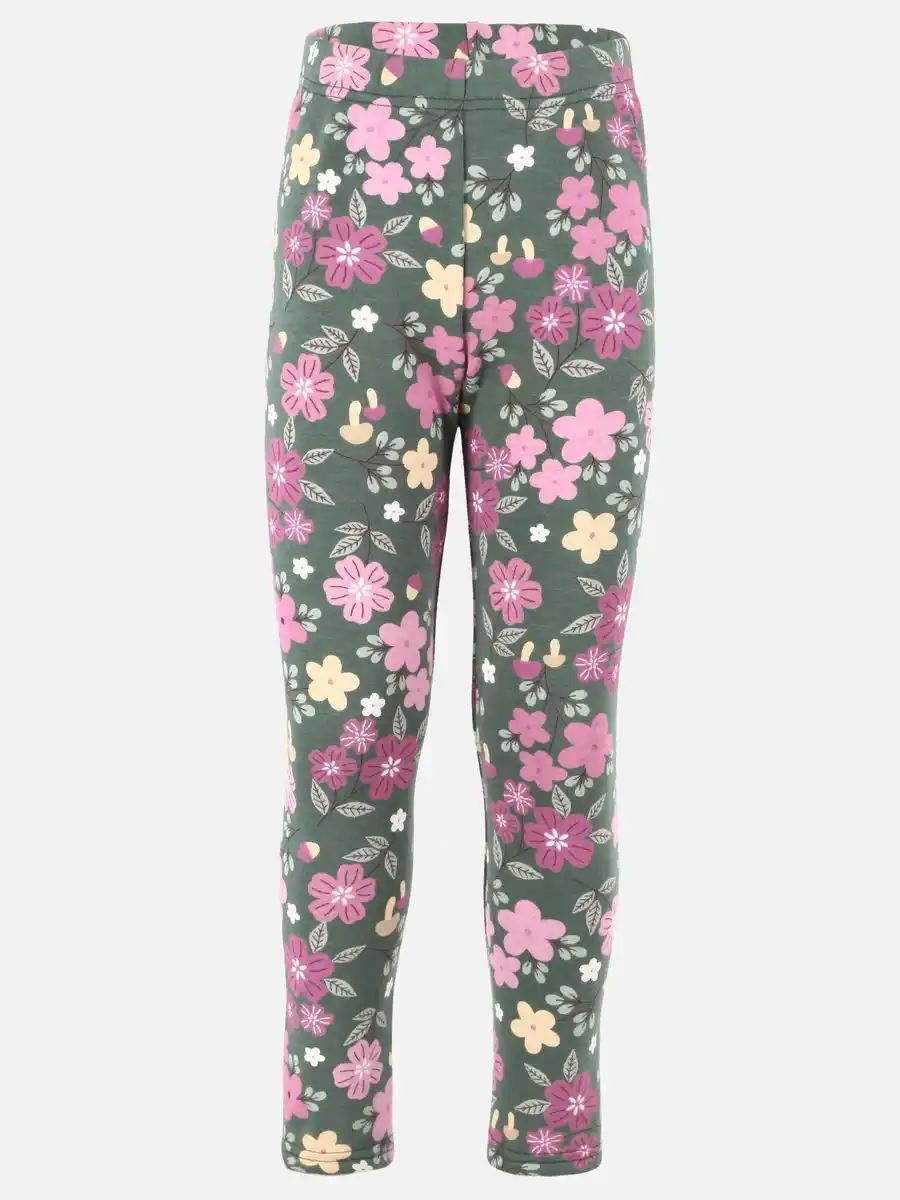 Bild 1 von Mädchen Leggings mit Blumenprint Grün