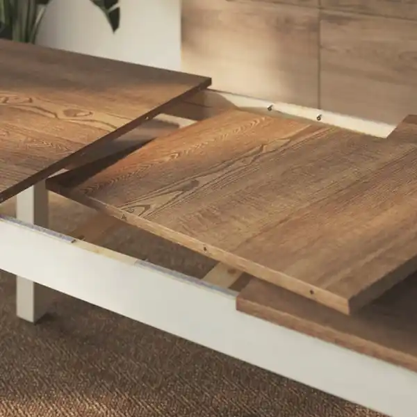 Bild 3 von ÅLHULT / ÅLHULT Tisch und 6 Stühle, beige/braun/Kabusa hellbeige beige, 170/220x80 cm