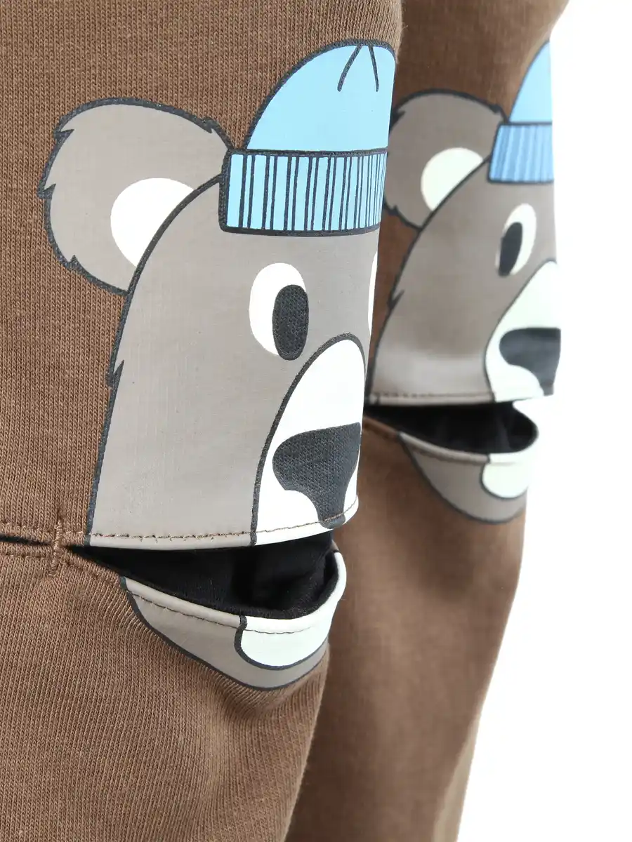 Bild 3 von jungen Jogginghose mit Bärenmotiv Braun