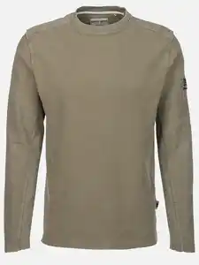 Herren Struktur Pullover Beige