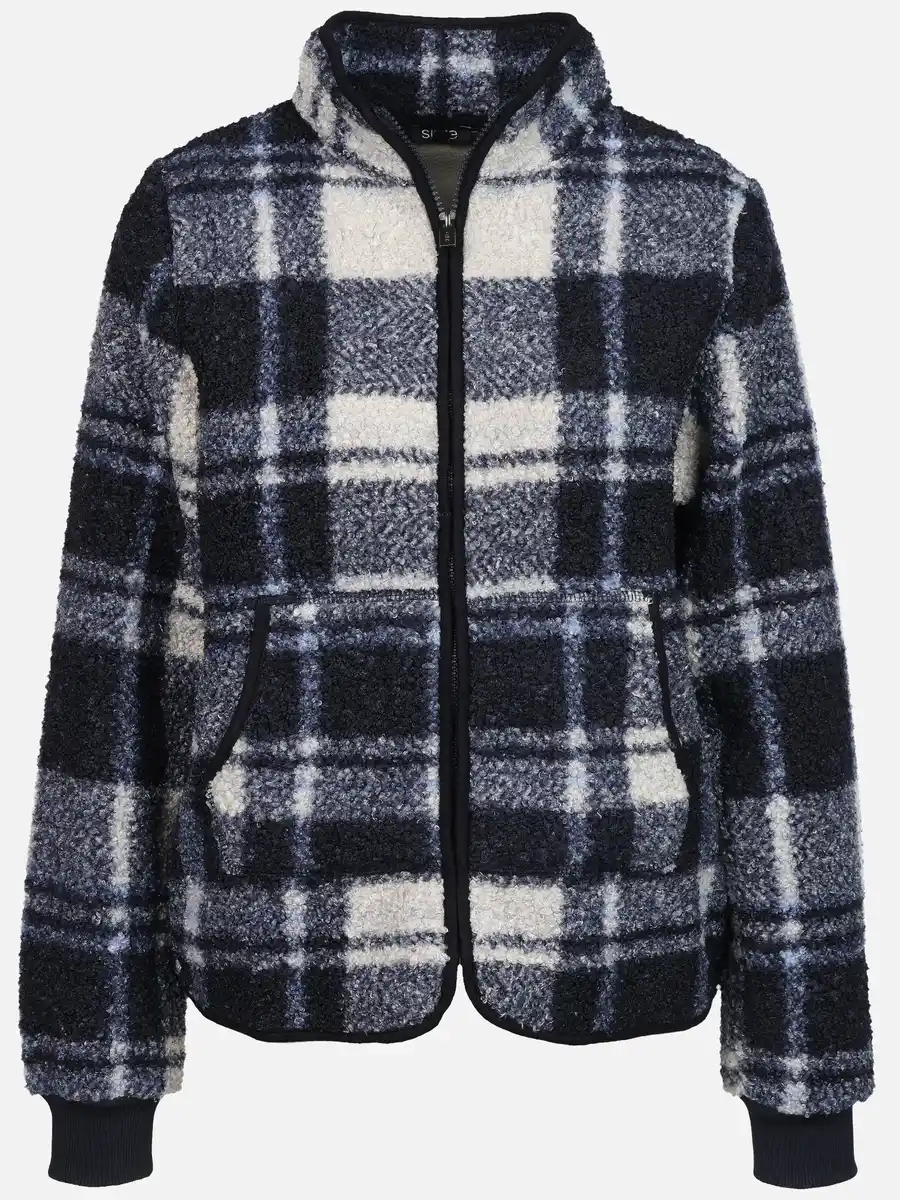Bild 1 von Damen Teddy Cardigan im Karo-Look Blau