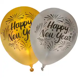 LED-Luftballons "Happy New Year", 4 Stück