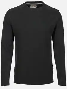Herren Struktur Pullover Grau