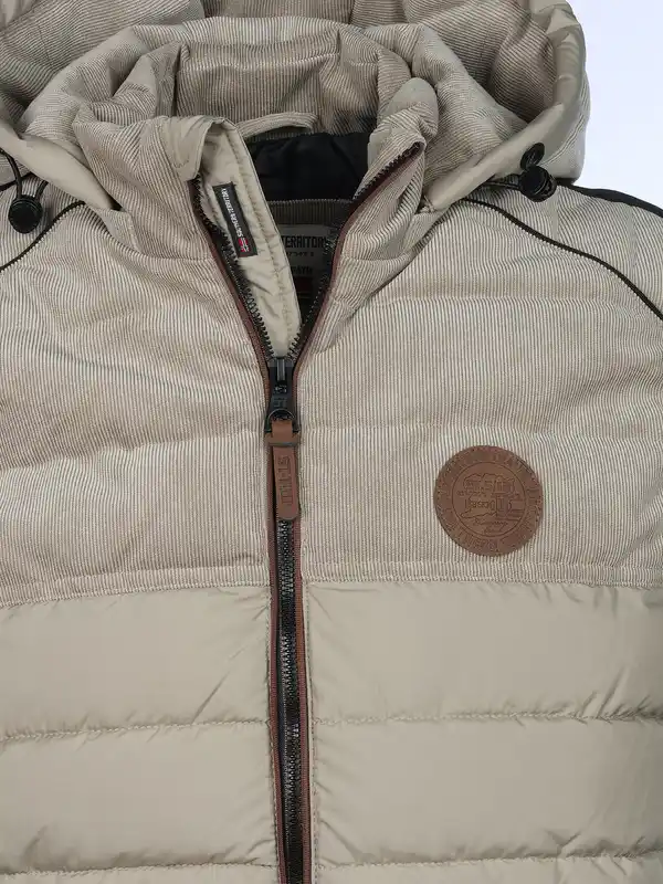 Bild 3 von Herren Steppweste mit Kapuze Beige