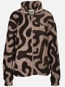 Herren Teddyjacke mit Muster Grau