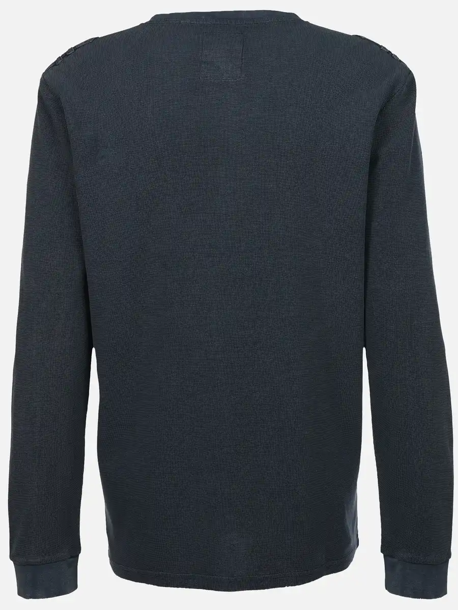 Bild 2 von Herren Henleyhirt mit aufgesetzter Brusttasche Blau