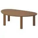 Bild 1 von ÖRTRÄSK Couchtisch, braun Eschenfurnier, 110x68 cm