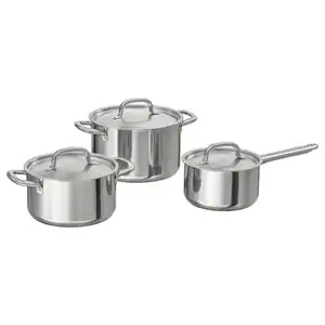 IKEA 365+ Kochgeschirr 6-tlg., Edelstahl